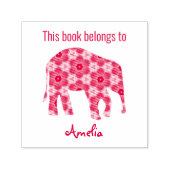 Tampon Auto-encreur Monogramme Elephant Ce Livre Appartient À (Design)