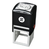 Tampon Auto-encreur Monogramme mariage Enregistrer La Date De L'Arrond (Produit)