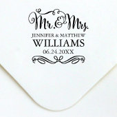 Tampon Auto-encreur Monogramme Mariage manuscrit moderne
