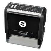 Tampon Auto-encreur Monogramme moderne et adresse de retour (Produit)