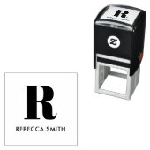 Tampon Auto-encreur Monogramme moderne simple (En situation)