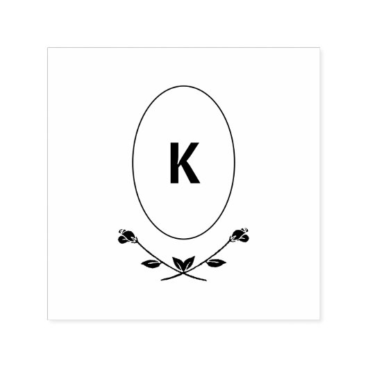 Tampon Auto-encreur Monogramme rose (Design)