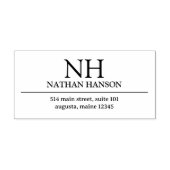 Tampon Auto-encreur Monogramme simple moderne (Design)