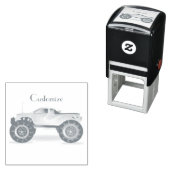 Tampon Auto-encreur Monster Truck Thunder_Cove (En situation)