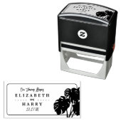 Tampon Auto-encreur Monstère tropicale (En situation)