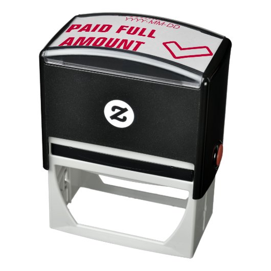Tampon Auto-encreur "MONTANT PAIÉ COMPLET" Timbre en caoutchouc (Produit)
