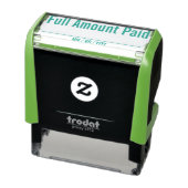 Tampon Auto-encreur "Montant total payé" Timbre en caoutchouc (Produit)