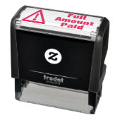 Tampon Auto-encreur "Montant total payé" Timbre en caoutchouc (Produit)