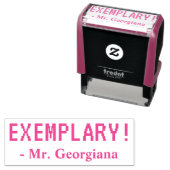 Tampon Auto-encreur Motivant "EXEMPLAIRE !" Classement du tampon en ca (En situation)