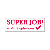 Tampon Auto-encreur Motivant "SUPER JOB !" Timbre en caoutchouc de l'é (Design)