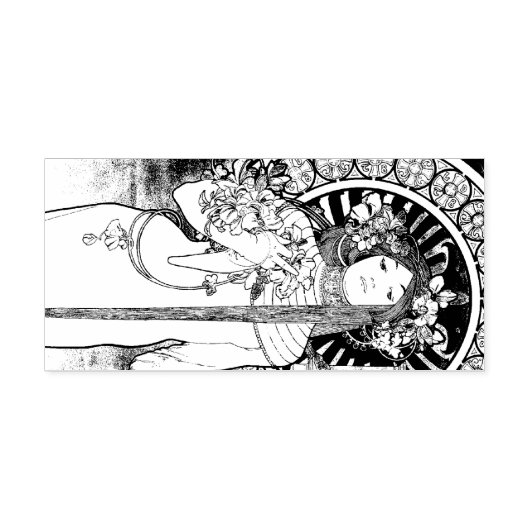 Tampon Auto-encreur Mucha La Trappistine (Design)