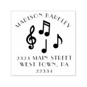 Tampon Auto-encreur Musique Note Musicien Enseignant (Design)