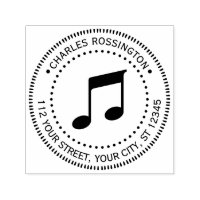 Musique Notes de Musique Rond Nom Adresse de Retou