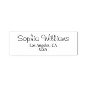 Tampon Auto-encreur Name & City Return Stamp (Design)