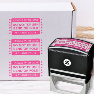 Tampon Auto-encreur Ne pas plier   Handle avec amour