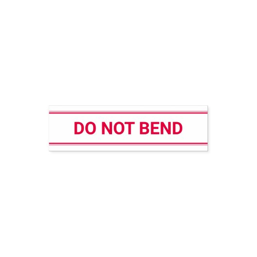 Tampon Auto-encreur Ne pas plier le Modèle de texte (Design)