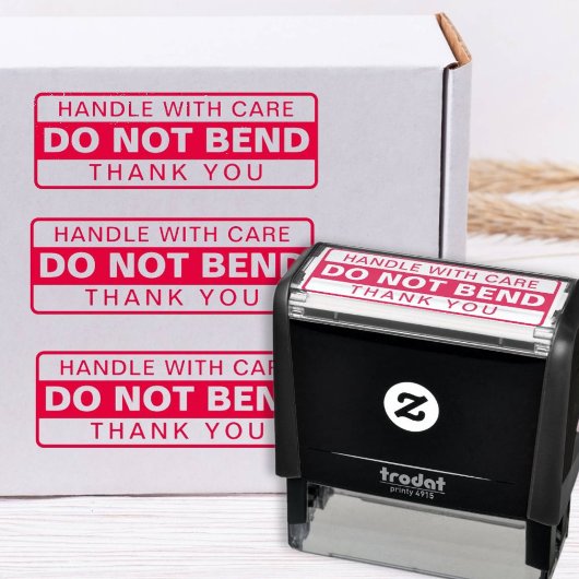 Tampon Auto-encreur Ne pas plier | Manipuler avec soin