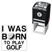 Tampon Auto-encreur Né pour jouer au golf (En situation)