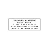 Tampon Auto-encreur New Mexico Notary Public (Design)