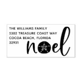 Tampon Auto-encreur Noel côtier | Adresse de retour (Design)