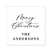 Tampon Auto-encreur Noël du script minimal moderne (Design)