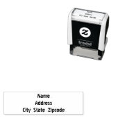 Tampon Auto-encreur Noir et Blanc Moderne (En situation)