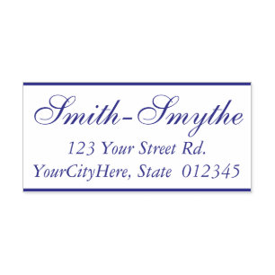 Tampon Auto-encreur Nom classique et traditionnel + Adresse