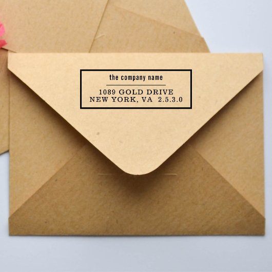 Tampon Auto-encreur Nom commercial uniquement pour dépôt