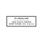 Tampon Auto-encreur Nom commercial uniquement pour dépôt (Design)