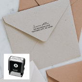 Tampon Auto-encreur Nom complet Fancy Adresse de retour