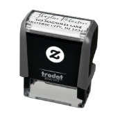 Tampon Auto-encreur Nom complet Fancy Adresse de retour (Produit)