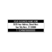 Tampon Auto-encreur Nom d'adresse personnalisé Info Deux couleurs Timb (Design)