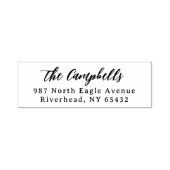 Tampon Auto-encreur Nom de calligraphie et adresse classique (Design)