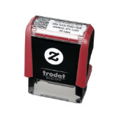 Tampon Auto-encreur Nom de code QR personnalisé Adresse de retour Timb (Produit)