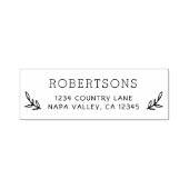 Tampon Auto-encreur Nom de famille Adresse de retour du script personn (Design)