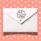 Tampon Auto-encreur Nom de famille Candy Noël arbre thème