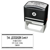 Tampon Auto-encreur Nom de famille correspondant à l'identité + adress (En situation)