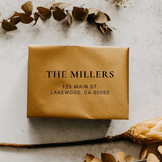 Tampon Auto-encreur Nom de famille élégant