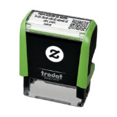 Tampon Auto-encreur Nom de l'adresse de retour Code QR commercial Timb (Produit)