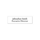 Tampon Auto-encreur Nom de l'employé professionnel Titre professionnel (Design)