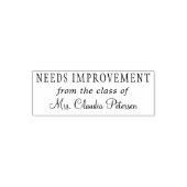 Tampon Auto-encreur Nom de l'enseignant évaluation personnalisée des d (Design)