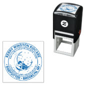 Tampon Auto-encreur Nom de l'entreprise de garde d'enfants Emplacement (En situation)