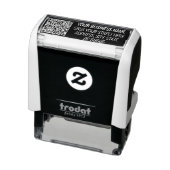 Tampon Auto-encreur Nom de l'information de code QR Adresse du timbre  (Produit)