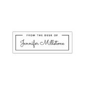 Tampon Auto-encreur Nom de script simple depuis le bureau (Design)