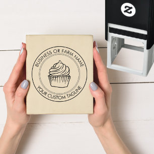 Tampon Auto-encreur Nom d'entreprise moderne personnalisé Adresse de l