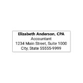 Tampon Auto-encreur Nom du comptable Titre professionnel Adresse de re (Design)