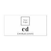 Tampon Auto-encreur Nom du logo de l'entreprise initiales monogramme (Design)