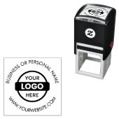 Tampon Auto-encreur Nom du logo de l'entreprise personnalisée (En situation)