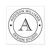 Tampon Auto-encreur Nom du monogramme Entrepreneur Professionnel (Design)