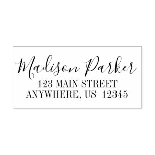 Tampon Auto-encreur Nom du script Timbre auto-encrage personnalisé